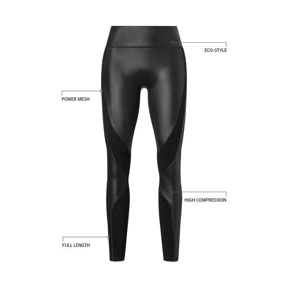 Fabletics Motion 365 Contour Highwaist Black Shine Khloe Edit Leggings NWT sz LG